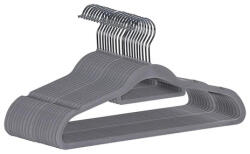 Ruhhy Bársony vállfa készlet (20 db) - Szürke (00022535)
