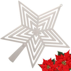 Verk Group Karácsonyfa csúcsdísz, törhetetlen fehér csillag (26171)