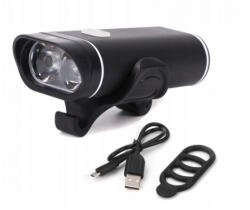 GordonToys Raypal Akkumulátoros alumínium első bicikli lámpa - 350 lumen (G130)