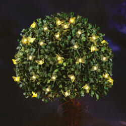 Garden of Eden Szolár Pillangó Fényfüzér 2, 4 m 25 Melegfehér LED (55220C)