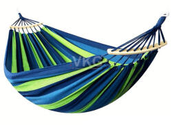 VERK GROUP Kétszemélyes függőágy párnával - 260 x 150 cm - Csíkos (27119)