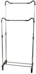 Verk Group Ruhaállvány kerekekkel - Dupla fogas (27356)