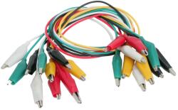 Nexus Mini Krokodil Csipesz Készlet 10 darabos, 37 cm Kábellel (20143)