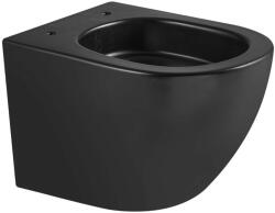 kielle Oudee - Fali WC, Vortex Rimless+, matt fekete 30102014 (30102014)