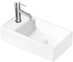 kielle Arkas I - Mosdó 42x23 cm, túlfolyó nélkül, 1 csapfurat bal oldalon, fehér 30611400L (30611400L)