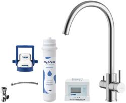 kielle Wimeo - Mosogató csaptelep szűrővel, szálcsiszolt rozsdamentes acél 10525SFI115 (10525SFI115)