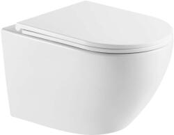 kielle Oudee - Fali WC Softclose ülőkével, Vortex Rimless+, fehér 30102010-SET1 (30102010-SET1)