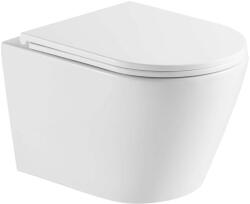kielle Nefia - Fali WC Softclose ülőkével, Vortex Rimless+, fehér 30127010-SET1 (30127010-SET1)