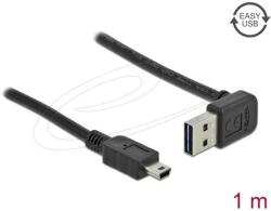 Delock Кабел Delock EASY-USB-A 2.0 мъжко към USB Mini-B мъжко, 1m , черен (DELOCK-83543) - megamag