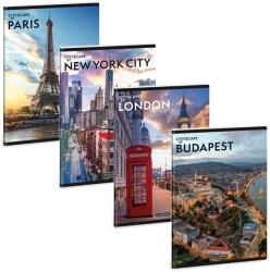 Ars Una Cityscape 25 (5482) A5 extra kapcsos vonalas füzet (53134820) - bestbyte