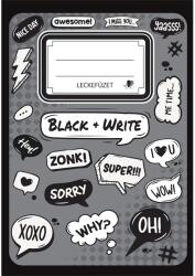 ICO Süni Black and Write A5 leckefüzet (7500085015) - officedepot