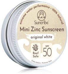 Suntribe Mini Zinc Sunscreen crema de fata cu minerale pentru protectie SPF 50 Original White 15 g