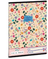 Ars Una Flower Power 23 (5260) A5 21-32 vonalas füzet (53622600) - officedepot