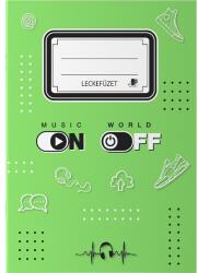 ICO Süni Music On-Off zene motívumos A5 leckefüzet (7500085022) - bestbyte