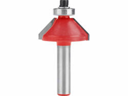 Extol felsőmaró fára, 45° kúpos (szögmaró), csapágyas, D30×H13, befogás: 8mm, keményfém lapkás (8802129) - profikisgep