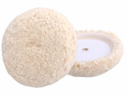 Extol EXTOL premim polírkorong, báránybőr (gyapjú), négyrétegű, 100%, T240, 190 mm; tengely: 22 mm + 150 mm tépőzáras (8804575)