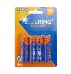 BLUERING Ultra Alkaline AA LR6 1.5V ceruzaelem 4db/cs (5999093895769)