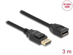 Delock DisplayPort 1.2 hosszabbító kábel 4K 60 Hz 3 m (80003) - flylite