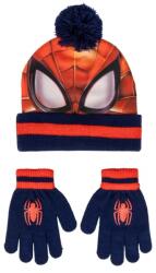 Carbotex Pókember Red gyerek sapka + kesztyű szett