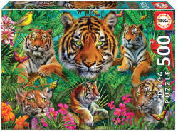 Educa 500 db-os puzzle - Tigris Dzsungel (19902) (19902)