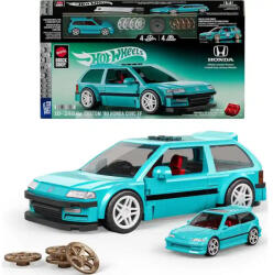 Mattel Brick Shop Hot Wheels Custom '90 Honda Civic EF építőjáték kisautóval (JHF62) - morzsajatekbolt