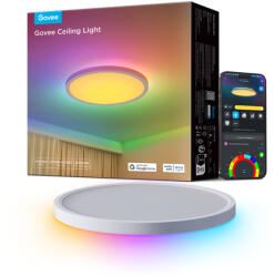 Govee H80A1C01 30cm RGBWW + RGBIC Smart Intelligens mennyezeti világítás Wi-Fi/Bluetooth 28 W (H80A1C01)