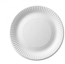  Tányér lapos papír 18 cm 100 db/csomag fehér (4244) (4244)