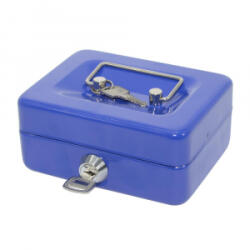 BLUERING Pénzkazetta fém 125x55x95 mm kicsi kék
