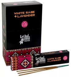 Tribal Soul -White Sage & Lavender-Fehér Zsálya és Levendula Masala Füstölő - nadabrahma-hangtalmasszazs