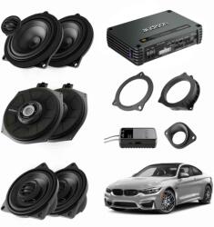 Audison Pachet sistem audio Plug&Play Audison dedicat BMW K4E X4M A4E + Amplificator AF C8.14bit + Conectica dedicata - auto-sound