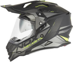 NOX N312 TRACK 2026 Bukósisak, matt fekete/ fluo sárga, méret 2XL (M140-2812-2XL)