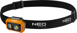 NEO TOOLS 500 Lm USB COB LED Újratölthető Fejlámpa 12 db