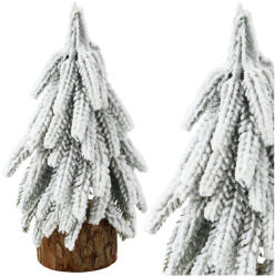 LEAN Toys Dekoratív Műfenyő Hóval Borított Törzsön 30x10 cm