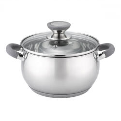 Voltz Oala Oliver Voltz OV51210N28, 28 cm, 10.45 L, Inductie, Manere silicon, Inox/Gri (OV51210N28 grey)