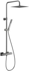 Armatura Logon Gun Metal Grey set de duș perete cu termostat cu duș de ploaie grafit 5746-920-61 (574692061)