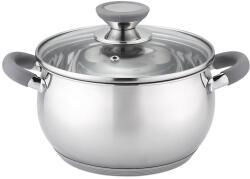 Voltz Oala Oliver Voltz OV51210N26, 26 cm, 7.7 L, Inductie, Manere silicon, Inox/Gri (OV51210N26 grey)
