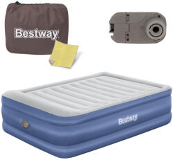 Bestway 67690 Felfújható Matrac 203x152x61 cm, Beépített Elektromos Pumpával