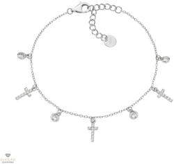 Amen ezüst kereszt karkötő 19 cm - BRMCRBBZ