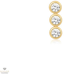 Ania Haie aranyozott ezüst fél pár fülbevaló - E070-05G