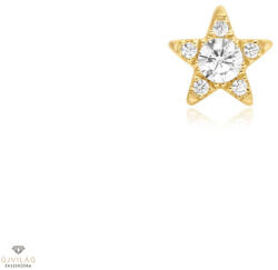 Ania Haie aranyozott ezüst fél pár csillag fülbevaló - E070-11G