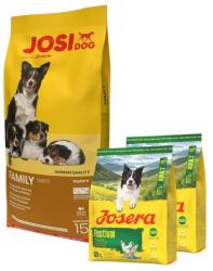 Josera JosiDog Family 15 kg + 2x900g táp INGYENES