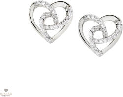 Amen ezüst szív fülbevaló - EHHBBZ