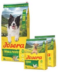 Josera Salmon and Potato Adult 12, 5kg gabonamentes kutyatáp érzékeny gyomrú kutyáknak + 2x900g táp INGYEN