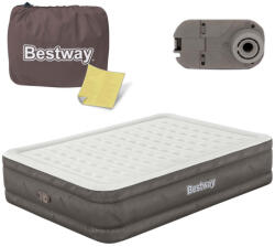Bestway 69050 Felfújható Matrac 203x152x46 cm, Beépített Elektromos Pumpával