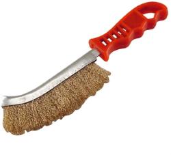 Extol Craft 960016 DRÓTKEFE HAJLÍTOTT, MŰANYAG NYÉL, REZEZETT, 24CM, 30MM SZÁLHOSSZ (960016)