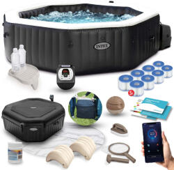 Intex 28458 Készlet Felfújható Spa Hidromasszázzsal 4 Fő Részére,