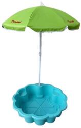 DOLONI Groapă de nisip floare cu umbrelă turcoaz (01235/03)