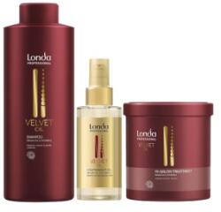 Londa Professional Set Promo Velvet Oil, Sampon 1000 ml, Masca 750 ml, Ulei Par Care Velvet Oil 100 ml