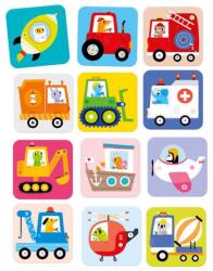 BANANA PANDA - Nagy memóriajáték: járművek - 24 darabos