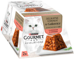 Gourmet Revelations lazaccal zselében 2x57g macskaeledel